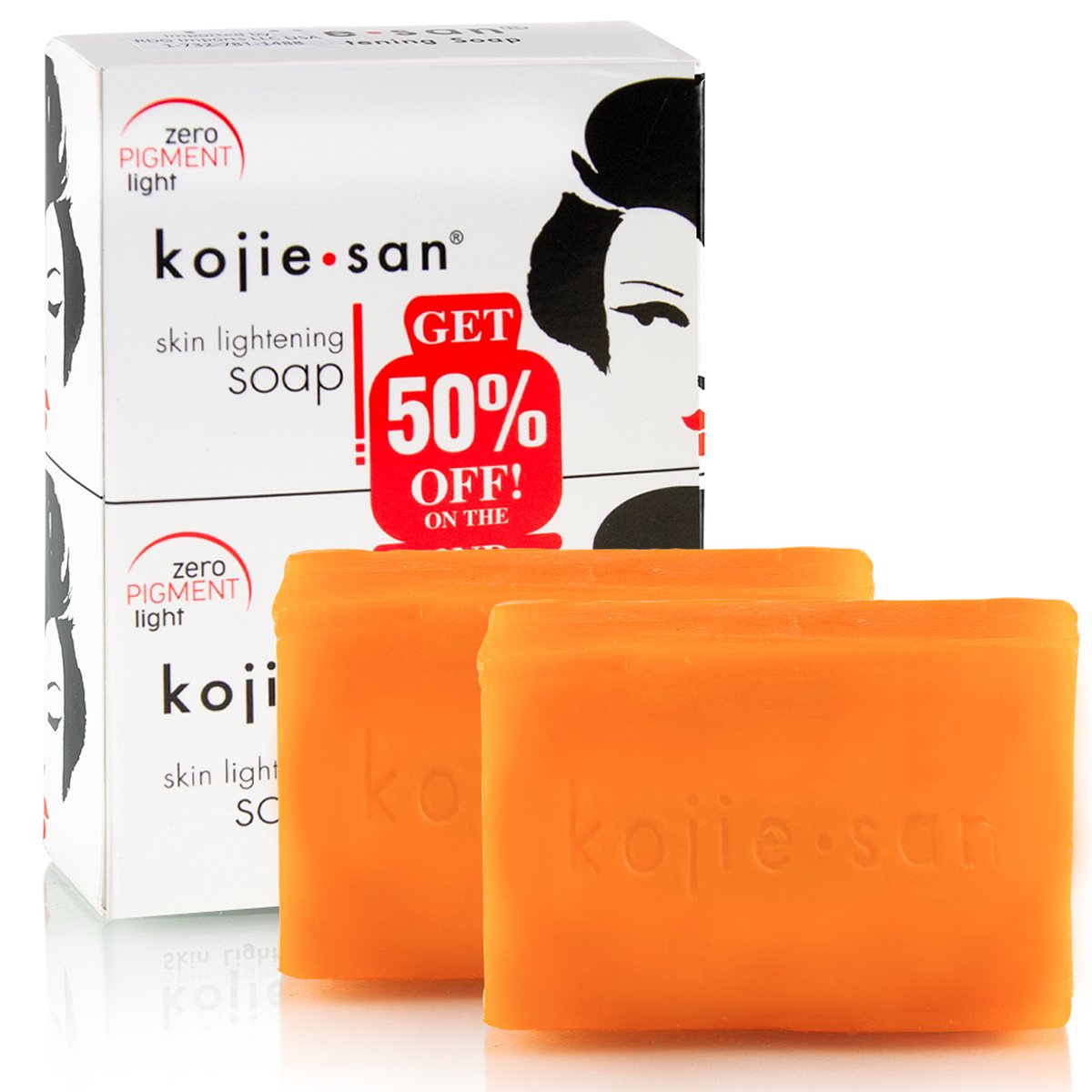 Kojiesan Skin Lightening Soap | For a Lighter and Even Tone Skin | Fights Dark Spots, Scars and Age Spots | Promo 2 Pack x 135 g