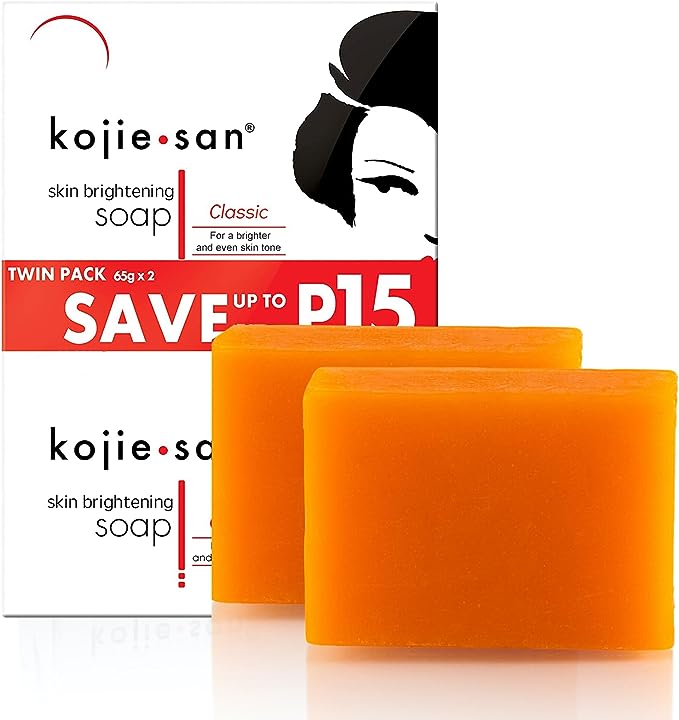 Kojiesan Skin Lightening Soap | For a Lighter and Even Tone Skin | Fights Dark Spots, Scars and Age Spots | Promo 2 Pack x 65 g