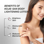 Kojiesan Skin Lightening Body Lotion with HydroMoist - For a Lighter & More Moisturized Skin - Minimizing the Appearance of Rough Skin & Stretch Marks -  100 G