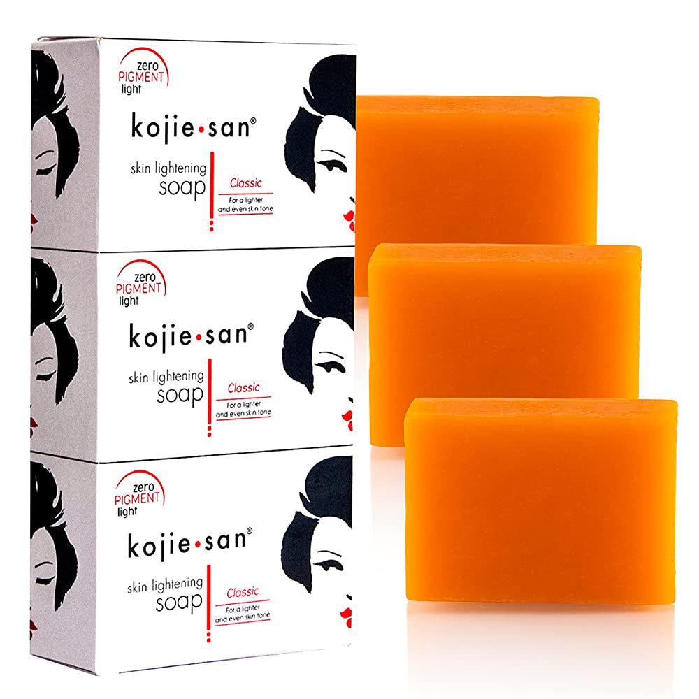 Kojiesan Skin Lightening Soap | For a Lighter and Even Tone Skin | Fights Dark Spots, Scars and Age Spots | Promo 3 Pack x 100 g