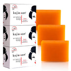 Kojiesan Skin Lightening Soap | For a Lighter and Even Tone Skin | Fights Dark Spots, Scars and Age Spots | Promo 3 Pack x 100 g
