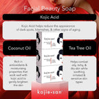 Kojiesan Skin Lightening Soap | For a Lighter and Even Tone Skin | Fights Dark Spots, Scars and Age Spots | Promo 3 Pack x 100 g