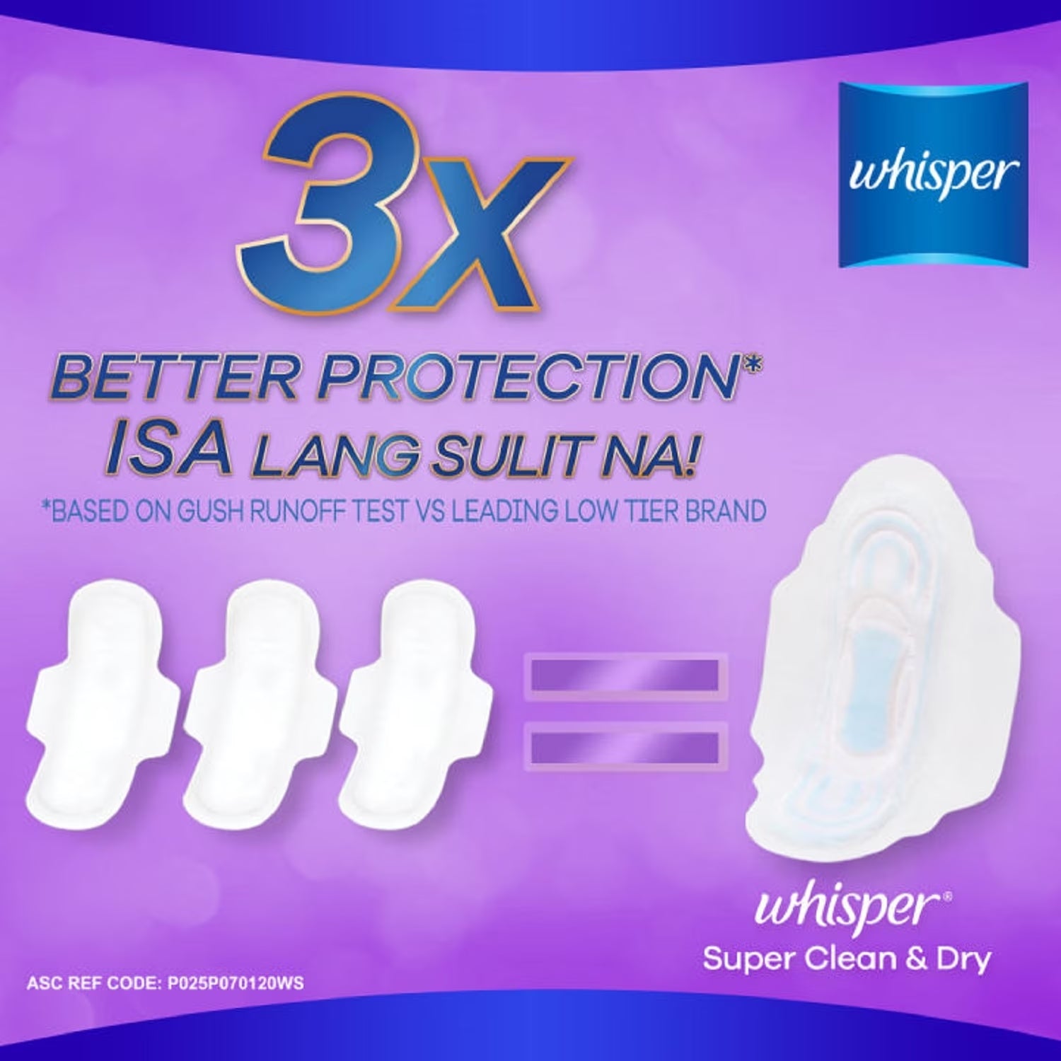 Whisper Super Clean & Dry Pads with Wings - 20% Longer and Wider - Up to 12 hours of Leakage Protection - Anti Leak Barriers - Fast Absorbing - 8 pads