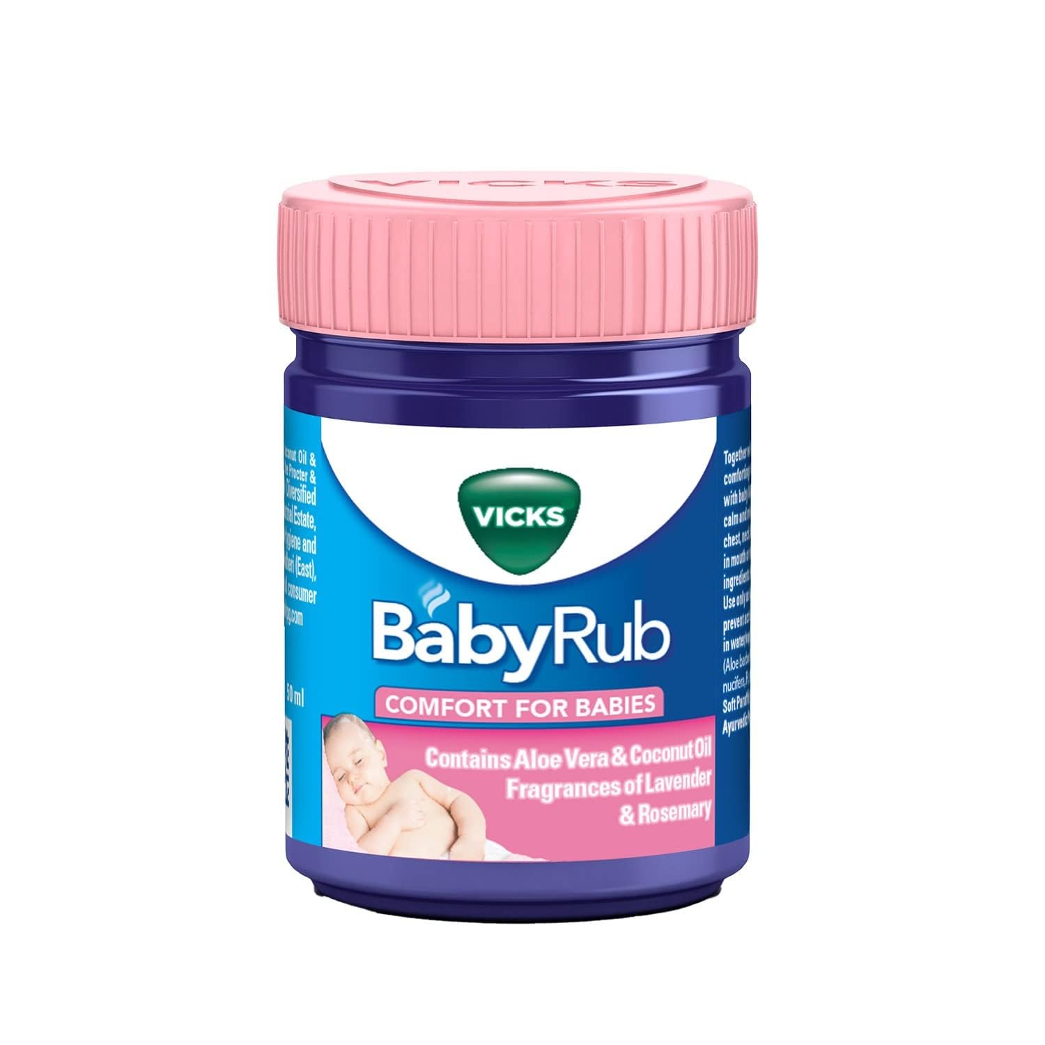 Vicks Baby Rub  - Soothing Aromatherapy - Dermatologist Tested-50 ml