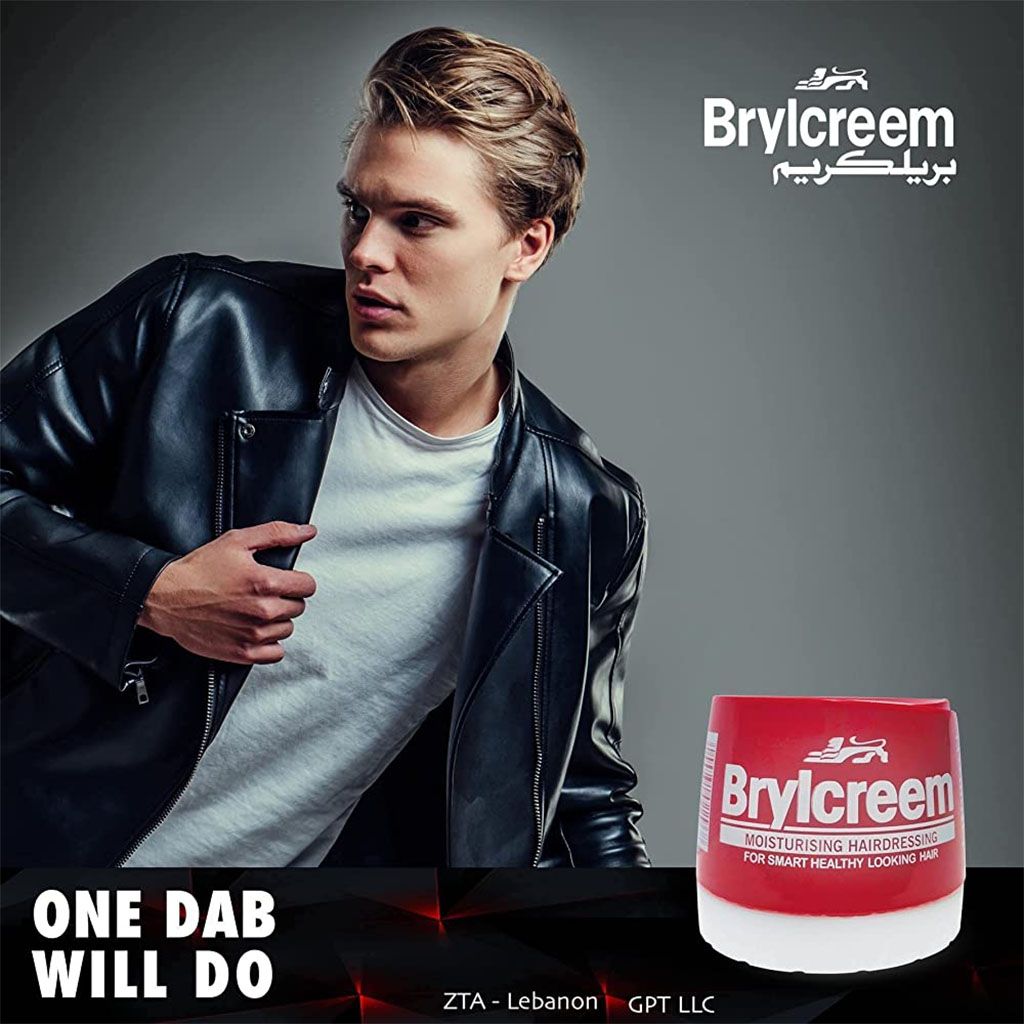 Brylcreem Men's Moisturising Hairdressing Styling Cream For Smart Healthy Looking Hair   140 ml