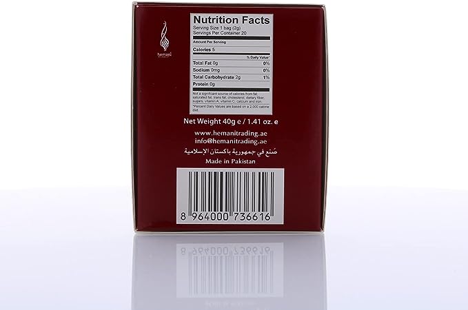 Hemani Mixture of Herbs Headache Wellness - Helps Relieve Headache - Provides Relief from Occasional Stress   - 20 Tea Bags - 40gms