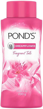 Ponds  Ponds Dream Flower Talc - Delightful Fragrance and Skin-Friendly Properties - Delicate Floral Fragrance-200 g
