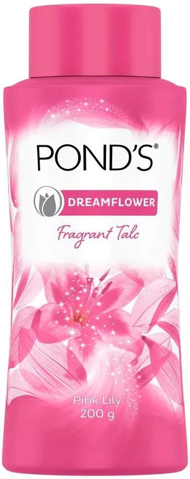 Ponds  Ponds Dream Flower Talc - Delightful Fragrance and Skin-Friendly Properties - Delicate Floral Fragrance-200 g