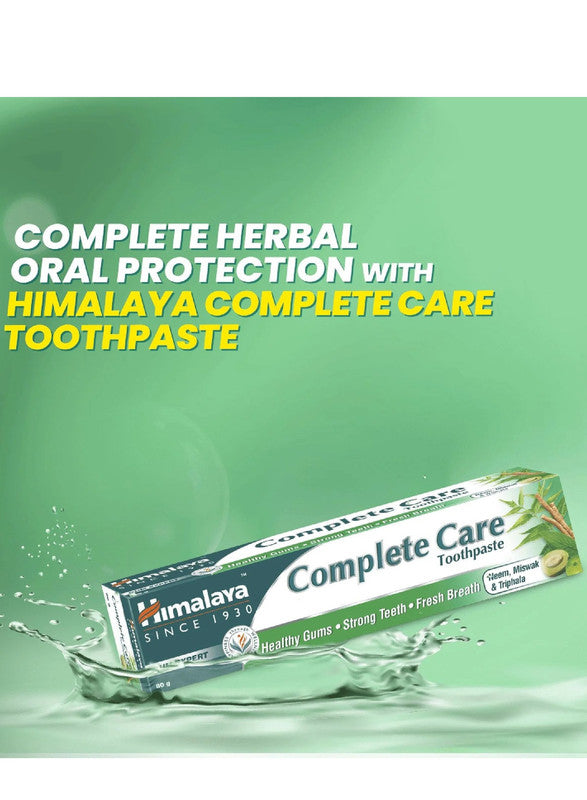 Himalaya Complete Care Toothpaste | With the Goodness of Neem, Miswak & Triphala | Healthy Gums, Strong Teeth, Fresh Breath - 80g