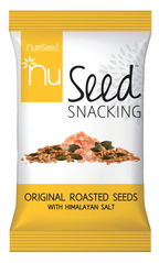 NutriSeed NuSeed Snacking Original Roasted Seeds w/ Himalayan Salt  - For the Carb Conscious - High in Dietary Fibre & Protein - Rich Source of Omega 6 Fatty Acids - Gluten-Free & Keto Friendly - 30g