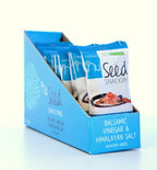 NutriSeedNuSeed Snacking Balsamic Vinegar & Himalayan Salt With Roasted Seeds  - For the Carb Conscious - High in Dietary Fibre & Protein - Gluten-Free & Keto Friendly - 10x30g