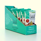 NutriSeed NuSeed Snacking Vanilla & Cinnamon Roasted Seeds With Chia & Himalayan Salt - For the Carb Conscious - High in Dietary Fibre & Protein - No Added Sugar - Gluten-Free & Keto Friendly - 10x30g