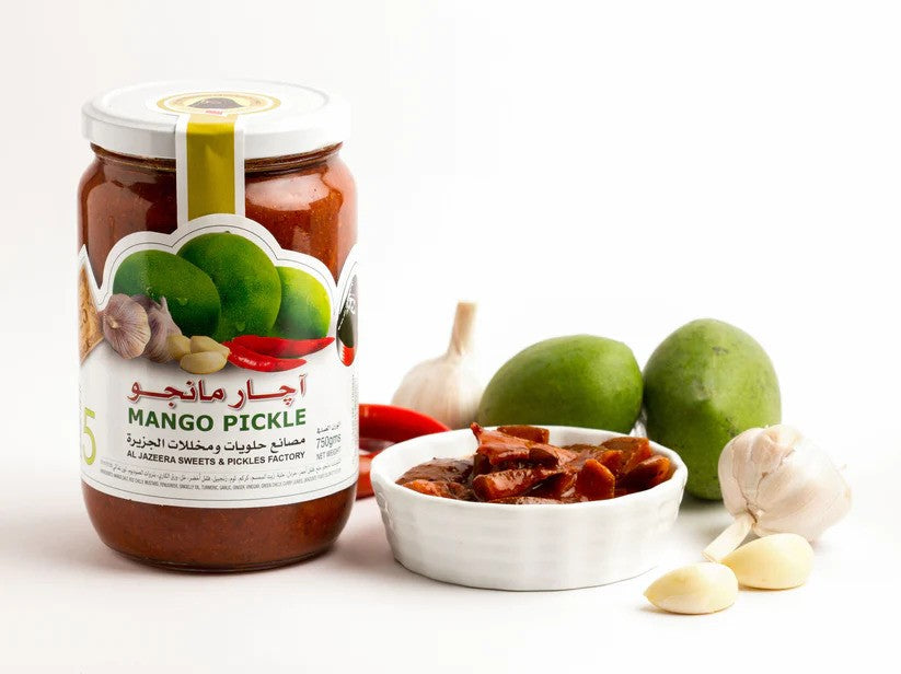 Al Jazeera Bahraini Chilly & Lemon Pickle - Made from Fresh and Ripe Mangoes - High-Quality Ingredients - Packed with Health Benefits - 500 Grams