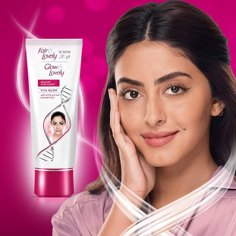 Fair & Lovely Vita Glow Advanced Multi Vitamin Face Cream Sun Protection, Removes Dullness, Fades Spots and Marks   - 100 g