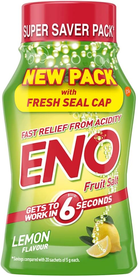 ENO Fruit Salt Fast Relief From Acidity Anatacid Lemon Flavour - 100 g