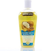 Hemani Coconut Hair oil with Castor and Seseme -Nourishing Blend-Moisturizing Properties