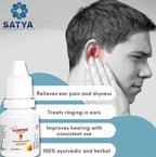 Al - Eartone 100% Ayurvedic & Natural Ear Drops - Soothes Dryness, Itching and Ear Pain - Maintain General Ear Hygiene - 10 ml