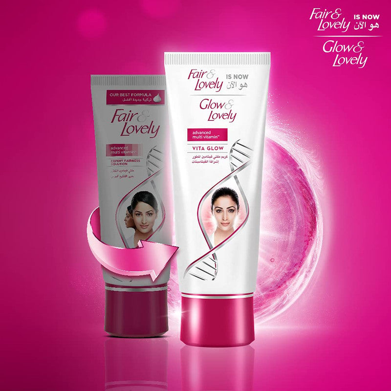 Fair & Lovely Vita Glow Advanced Multi Vitamin Face Cream Sun Protection, Removes Dullness, Fades Spots and Marks   - 100 g