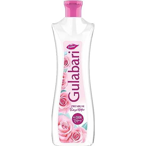 Dabur Gulabari Premium Rose Water  - For All Skin Types  - 100% Pure Rose Oil & Paraben Free  - Cleanses Your Skin from Deep Within - Dermatologically Tested - 250ml