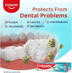 Colgate Anticavity Toothpaste with Active Salt - Prevents Dental Problems - Fights 99.9% Germs - 200 g