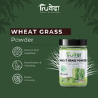 Truveda  Wheat Grass Powder  - Green Food Supplement - For Detoxification, Supports Immunity & Gut Health - 100g