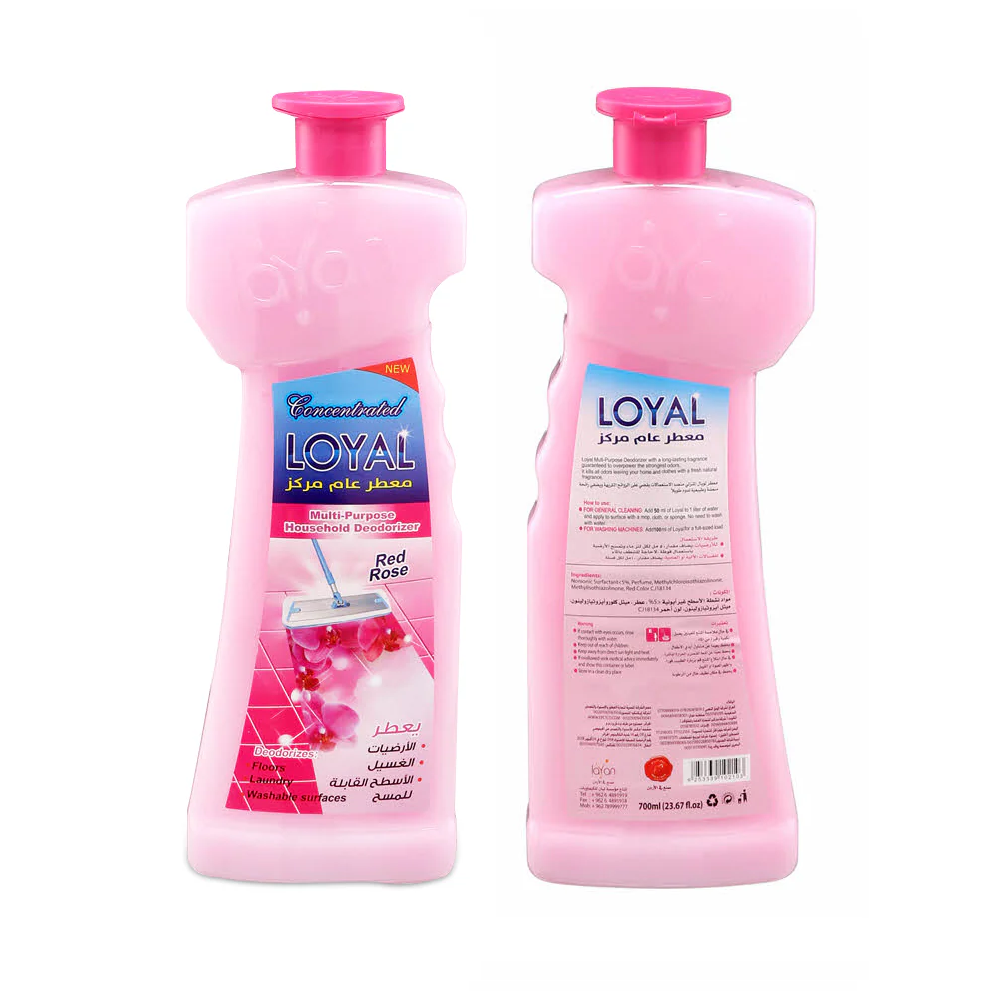 Loyal  Multi-Purpose Household Deodorizer Red Rose Pink  - Bad Odor Remover - Safe to Use - 700 ml