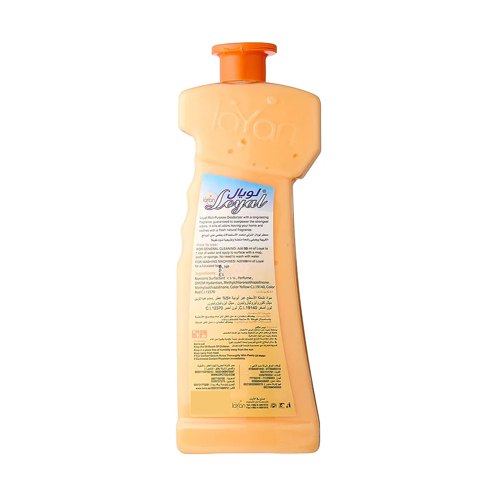 Loyal  Multi-Purpose Household Deodorizer Tropical Fruits Orange  - Bad Odor Remover - Safe to Use - 700 ml