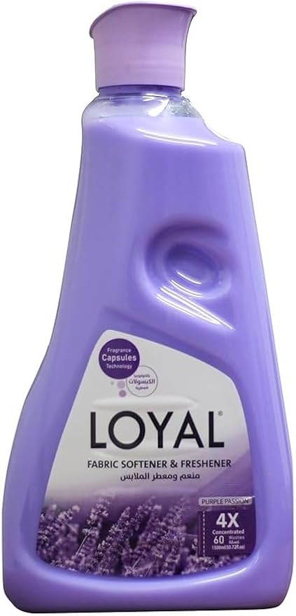Loyal  Fabric Softener & Freshener Purple Passion - Invigorating Fragrance - Softening Effect - 500 ml