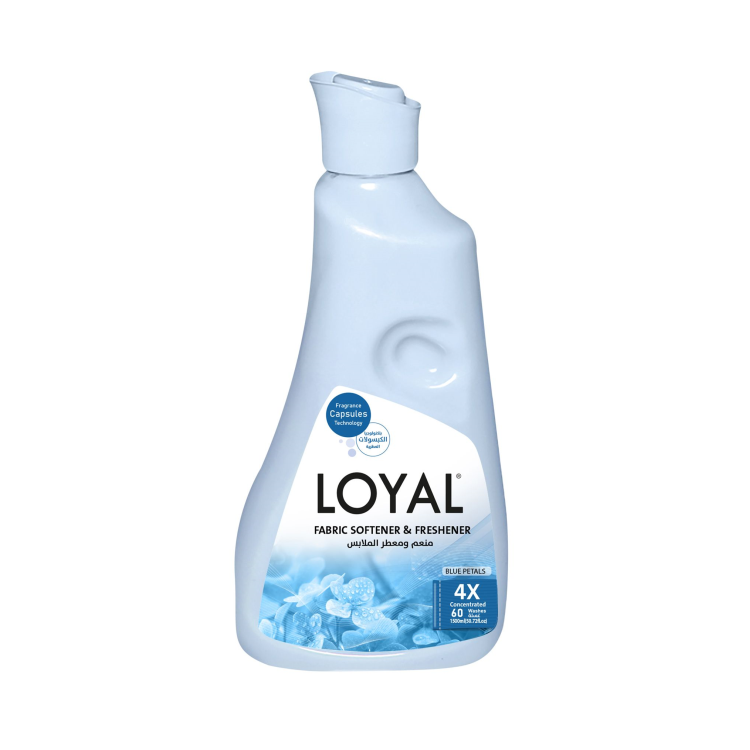 Loyal Fabric Softener & Freshener Blue Petals -Intense Softening-Delicate Fragrance - 500 ml