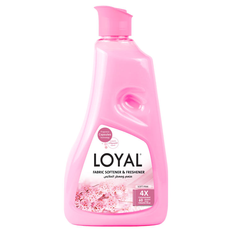 Loyal Fabric Softener & Freshener Soft Pink - Protects Against Wrinkles - Long Lasting Fragrance 500 ml