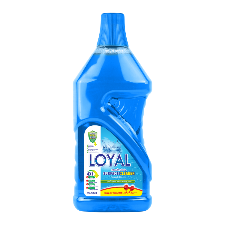 Loyal  Surface Cleaner Sea Side Breeze Blue  - Kills 99.9% of Microbes- 2400 ml