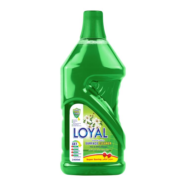Loyal  Surface Cleaner Green  - Kills 99.9% of Microbes- 2400 ml