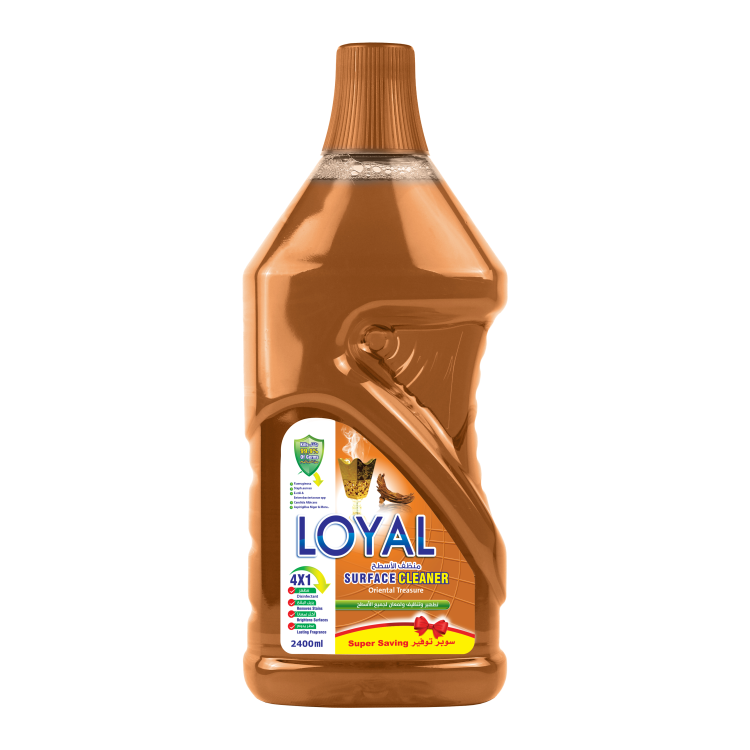 Loyal  Surface Cleaner Brown  - Kills 99.9% of Microbes - 2400 ml