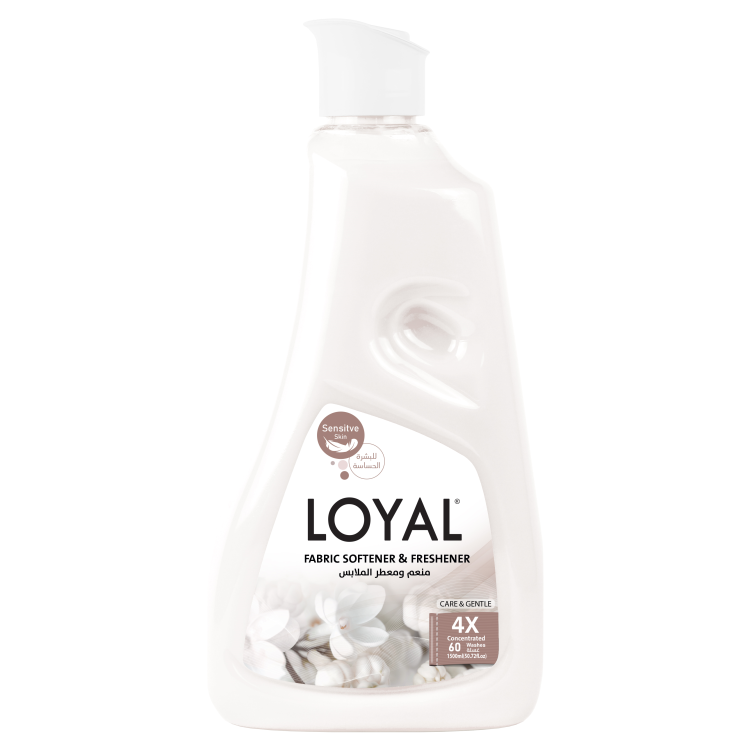 Loyal Fabric Softener & Freshener White Care & Gentle - Untangles Fibers-Protects Against Wrinkles, Even Without Ironing  - 500 ml