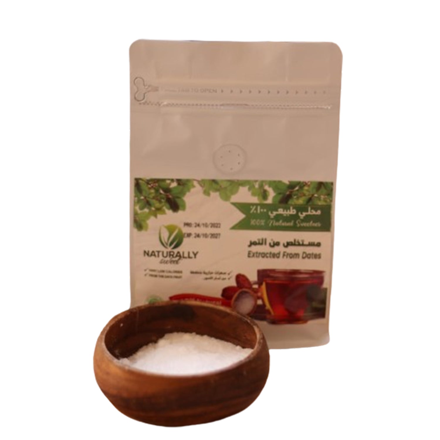 Naturally Sweet Powdered Date Sugar - 100% Natural Sweetener - Extracted from Dates - Low Glycemic & Low Calories - 250 gm