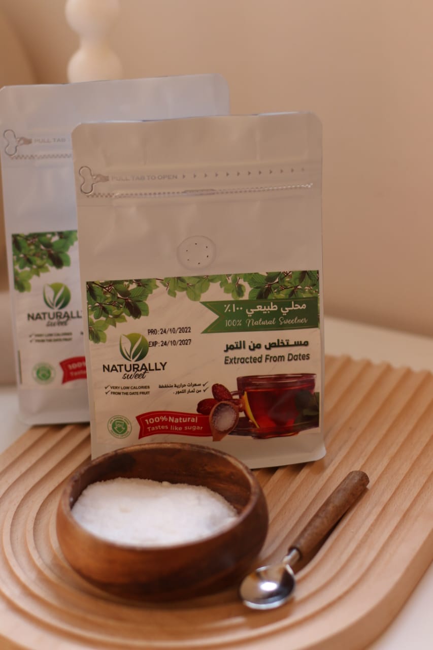 Naturally Sweet Powdered Date Sugar - 100% Natural Sweetener - Extracted from Dates - Low Glycemic & Low Calories - 250 gm