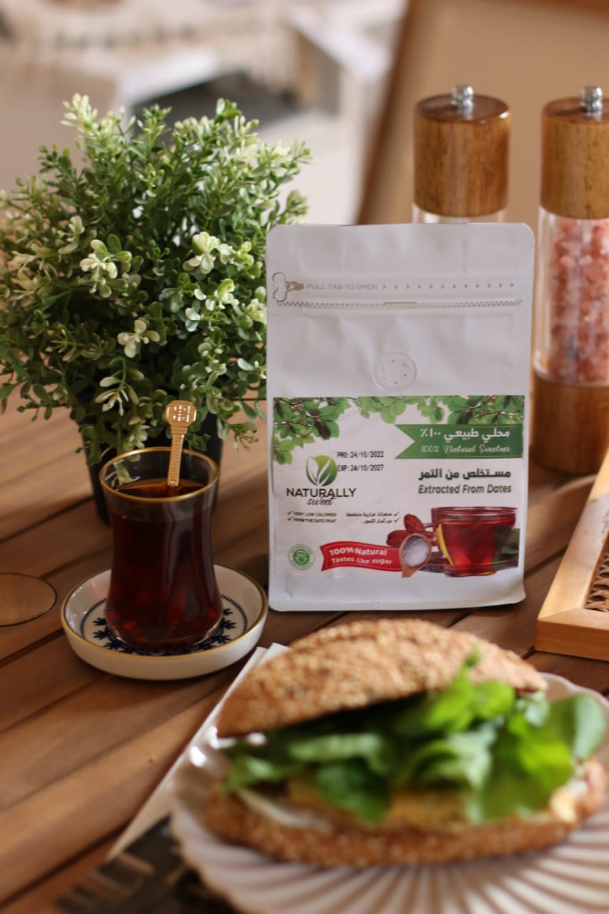 Naturally Sweet Powdered Date Sugar - 100% Natural Sweetener - Extracted from Dates - Low Glycemic & Low Calories - 250 gm