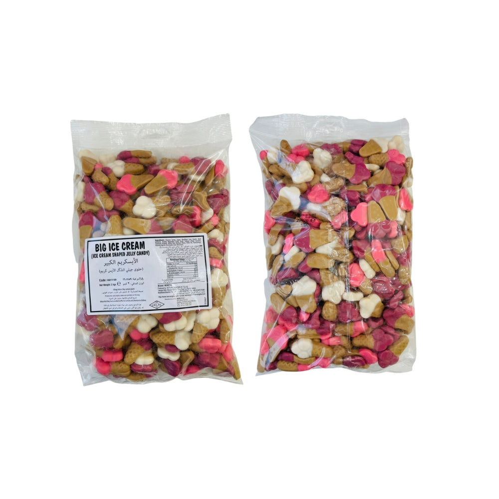 Sweet Factory Big Ice Cream Sweets Stretchy, Sweet, and Creamy All at the Same Time Smooth Texture and Appealing Looks for Treats Light Vanilla Scent 2kg