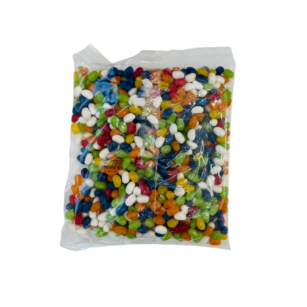 Sweet Factory Cool Beans Mix Palatable Little Buttons Filled with Fruit Paste Funky Summery Snack for Treats 1kg