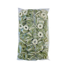 Sweet Factory  Apple Ring Chewy Jellie Soft and Full of Delicious Green Apple Flavor Suitable for Any Party, Candy Buffet, or Even an After Meal Snack2kg