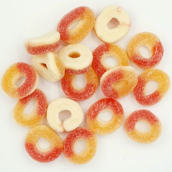 Sweet Factory Sour JuiceBerry Round-shaped Jellies Delicately Sugar-coated to Perfection Natural Spanish Peaches Flavor 2kg