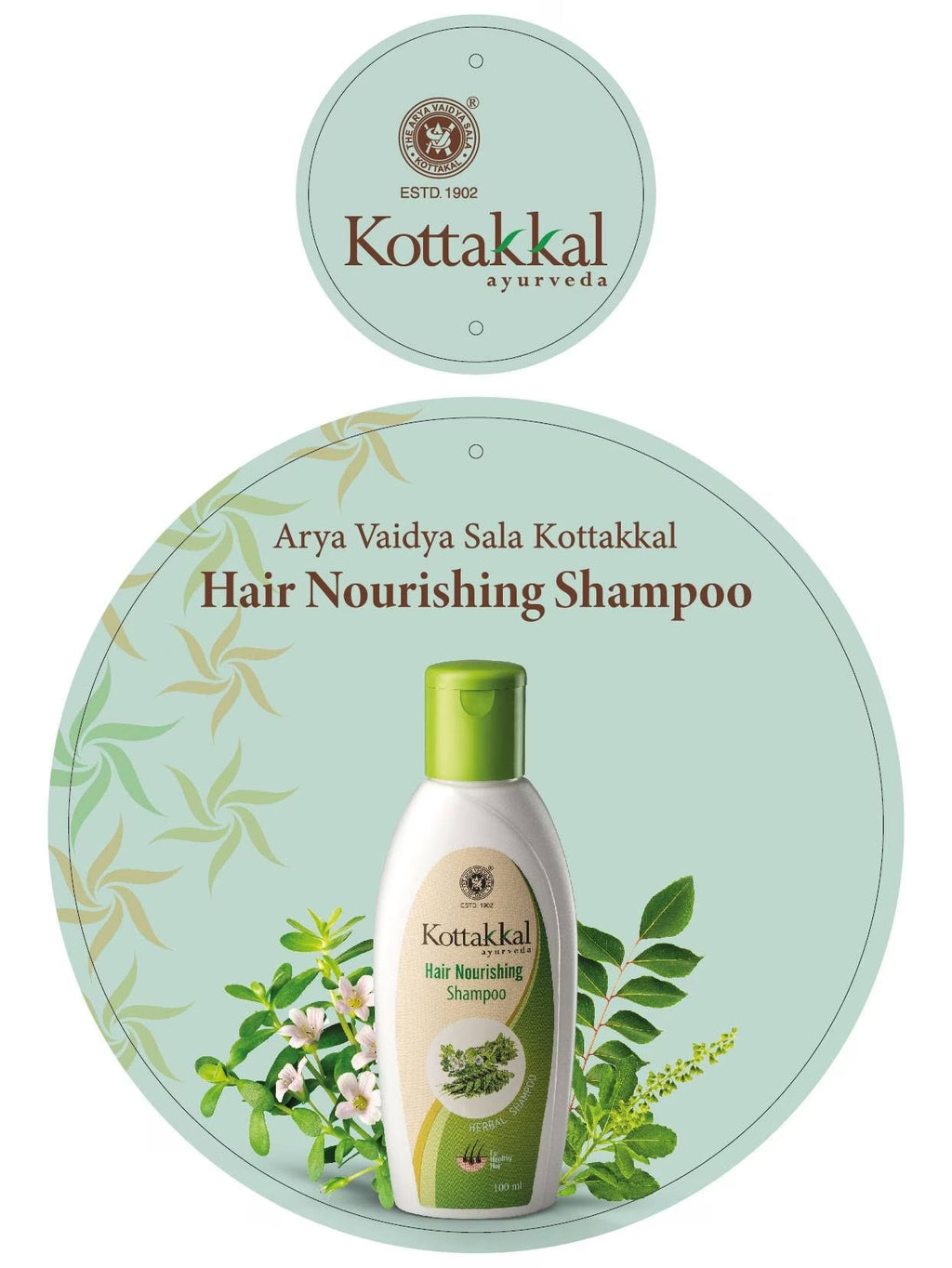 Kottakal 100% Ayurvedic Hair Nourishing Herbal Shampoo - For Beautiful, Strong and Healthy Hair    - 100 ml