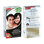Henna Speedy Natural Black Hair Colour Cream  - With Henna Extract - Scalp Protecting & Itching Control - To Cover Heavy Gray Hair - 120 grams
