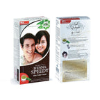 Henna Speedy  Brownish Black Hair Colour Cream  - With Henna Extract - Scalp Protecting & Itching Control - To Cover Heavy Gray Hair - 120 grams