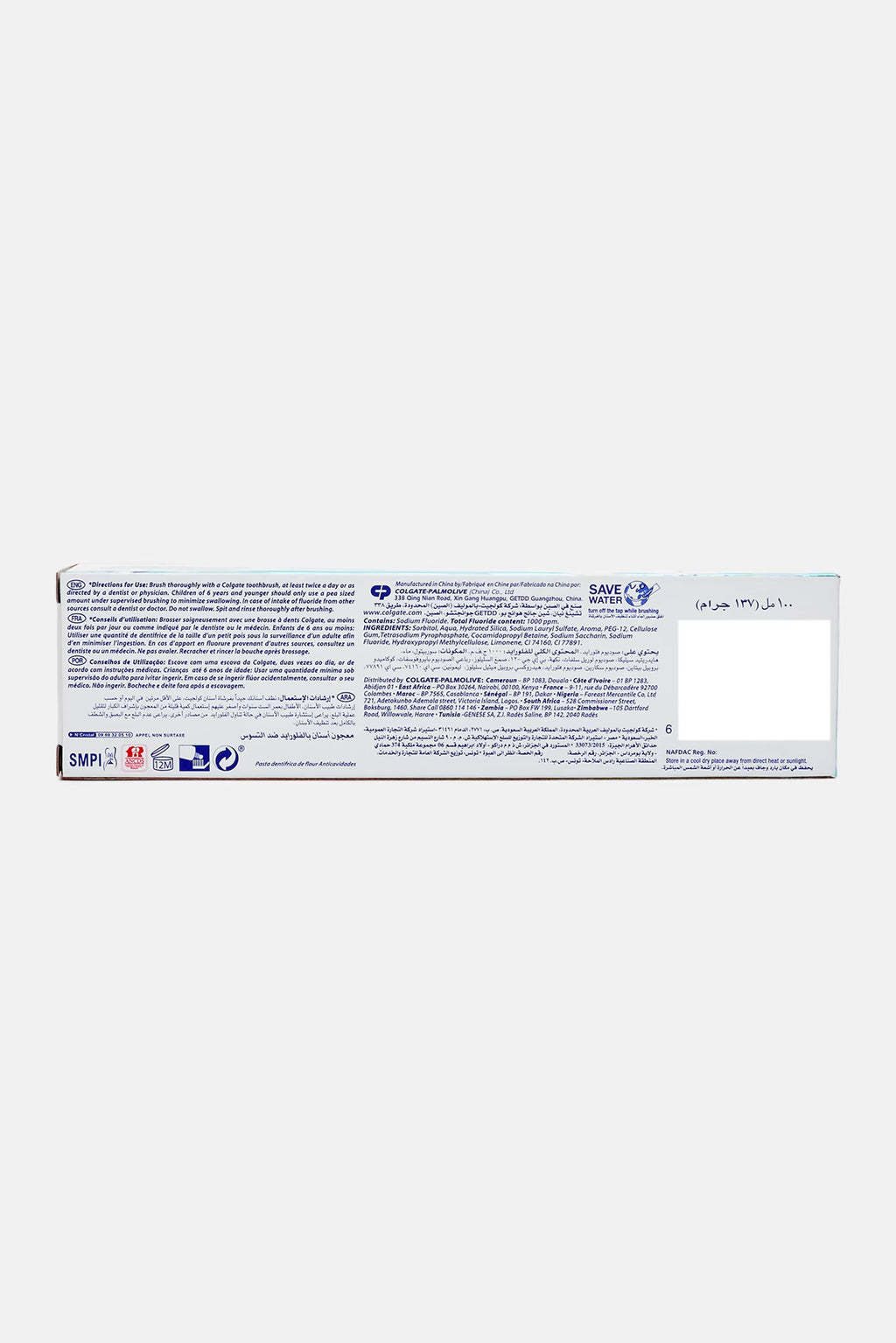 Colgate Max White with Whitening Crystals - Crystal Mint- Anti Cavity Toothpaste  - 100 ml