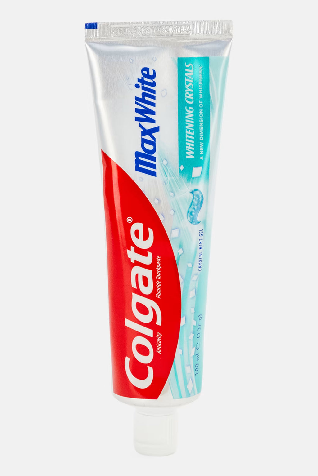 Colgate Max White with Whitening Crystals - Crystal Mint- Anti Cavity Toothpaste  - 100 ml