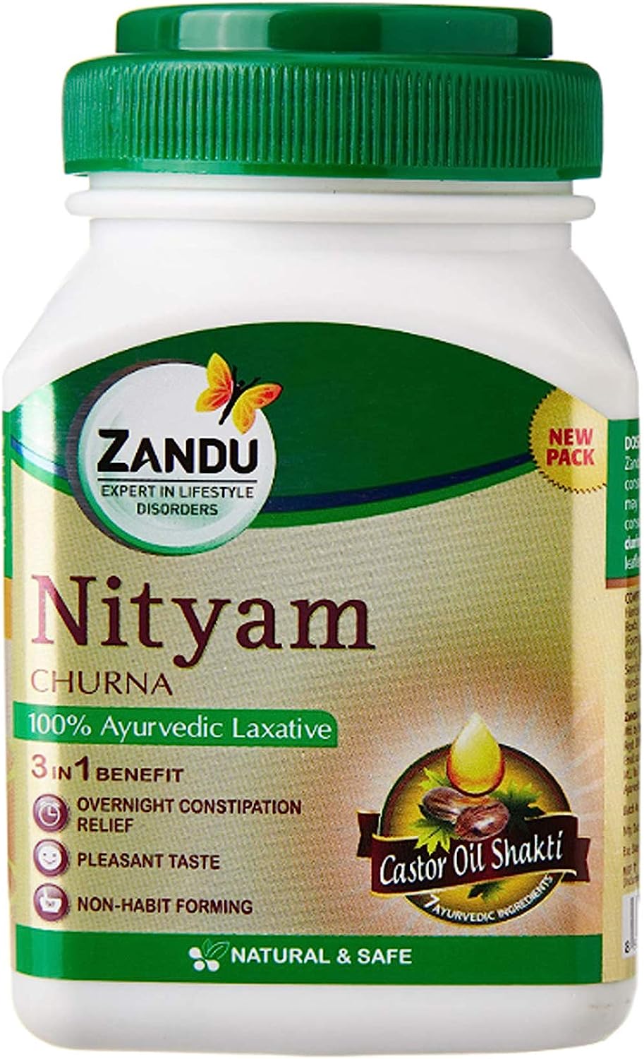 Zandu  Nityam Churna 100% Ayurvedic Laxative 3 in 1 BenefitConstipation50g