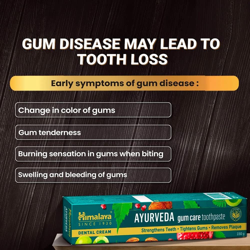 Himalaya Ayurveda Gum Care Toothpaste  - Strengthens Teeth -Tightens Gums  - Removes Plaque    - 80 gms