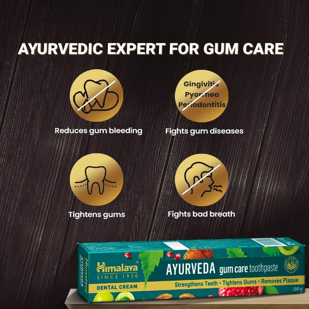 Himalaya Ayurveda Gum Care Toothpaste  - Strengthens Teeth -Tightens Gums  - Removes Plaque    - 80 gms