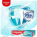 Colgate Anticavity Toothpaste with Active Salt - Prevents Dental Problems - Fights 99.9% Germs - 200 g